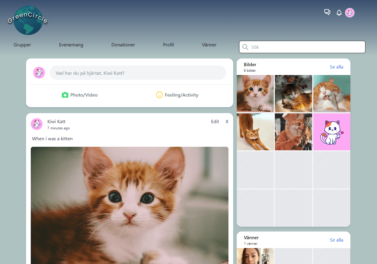 social networking site with recycling in mind